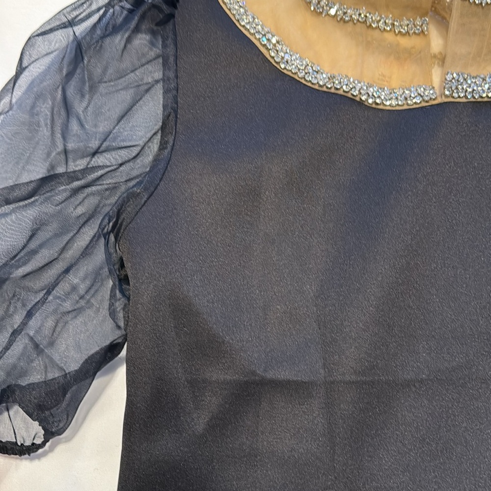 Anthropologie Pinnacle by SSS Embellished Yoke Mini Dress - Picture 11 of 16